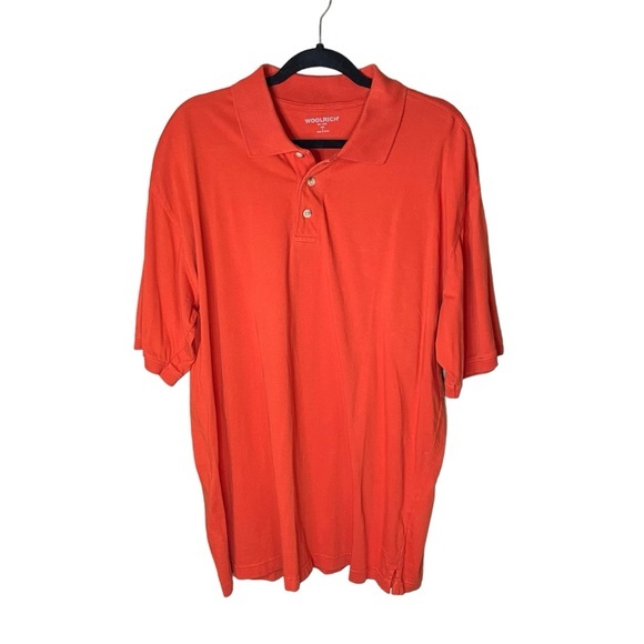 3 Woolrich Short Sleeve Polo’s 100% Cotton‎ Size Large Sunglow Beet Apple 8823 - Picture 4 of 8